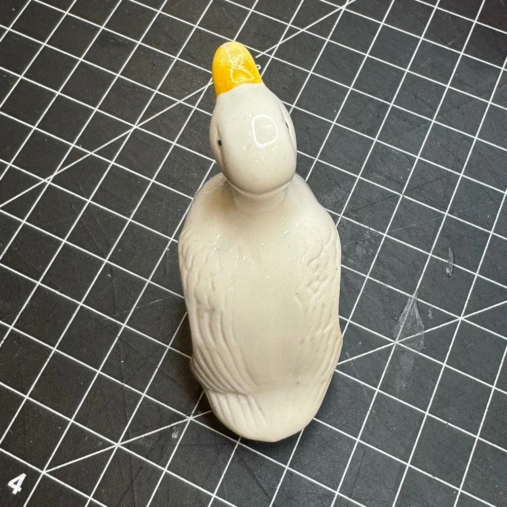 Vintage‎ 1983 Ron Gordon Designs Ceramic Duck Napkin Ring White Goose Farmhouse